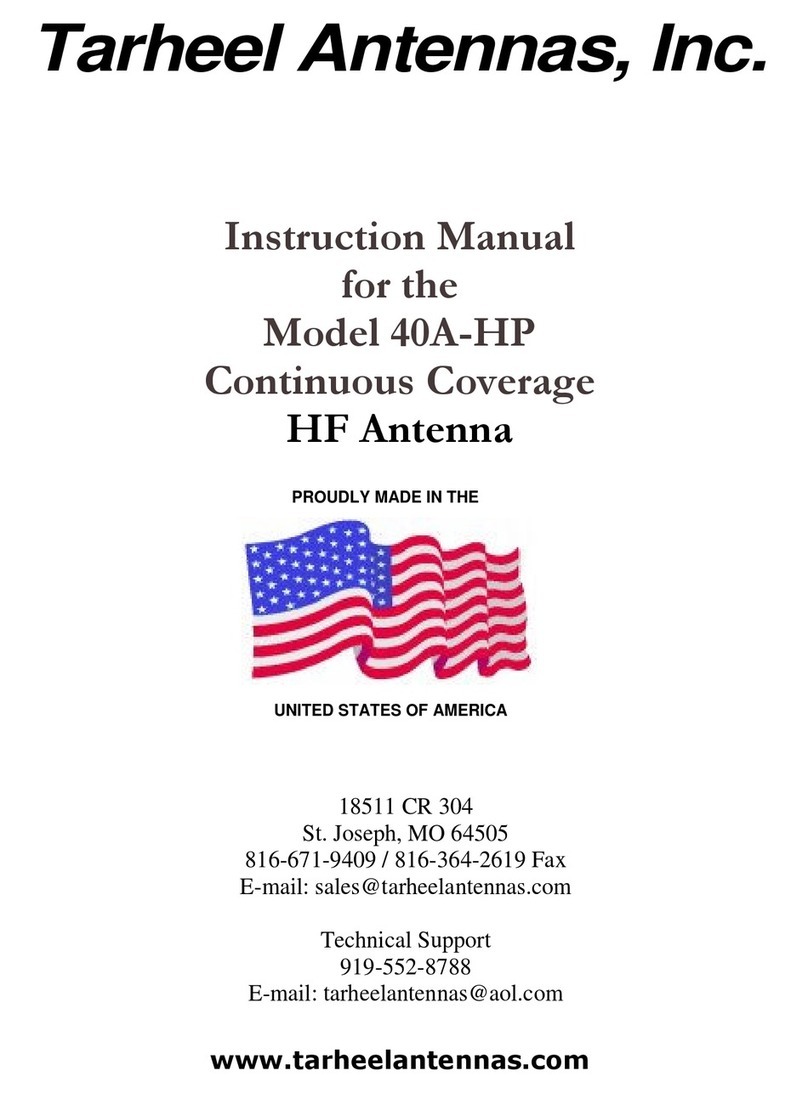 Tarheel Antennas 40A-HP instruction manual