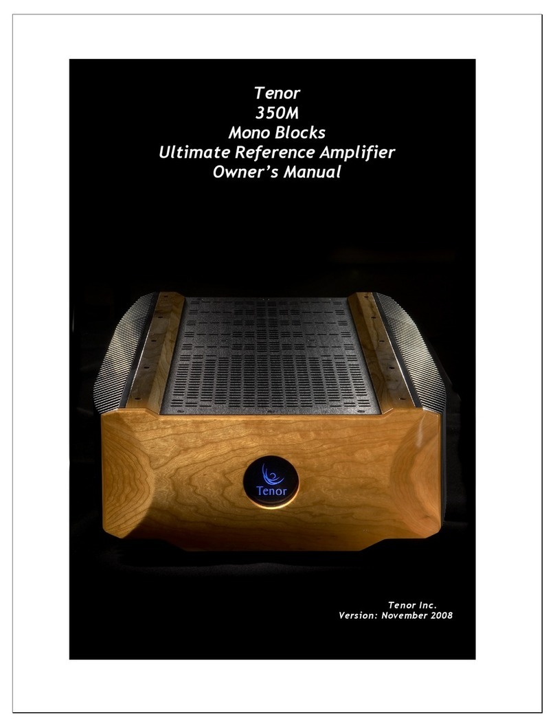 Tenor 350M owner's manual