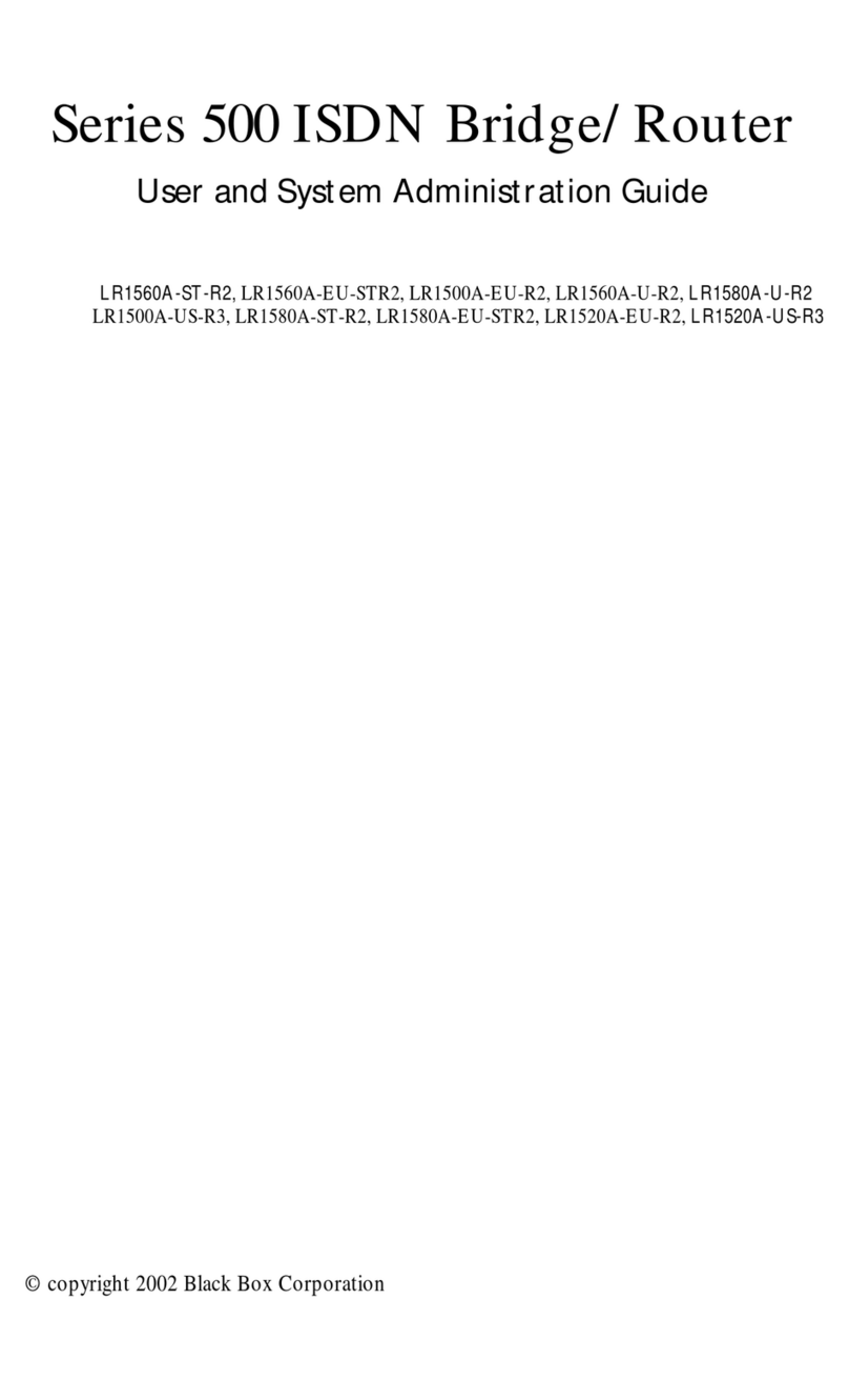 Black Box LR1560A-ST-R2 User and system administration guide Black Box LR1560A-ST-R2 User and system administration guide