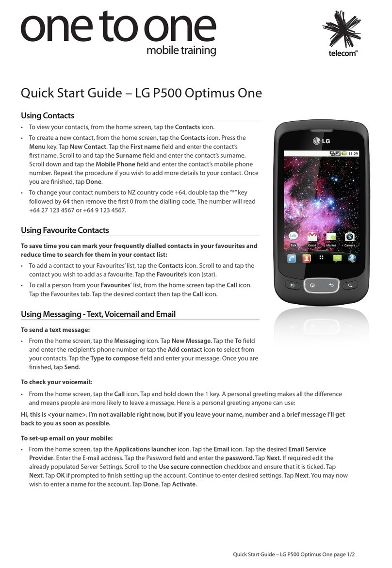 LG P500 User manual