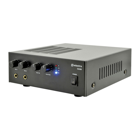 Adastra CA30 User manual
