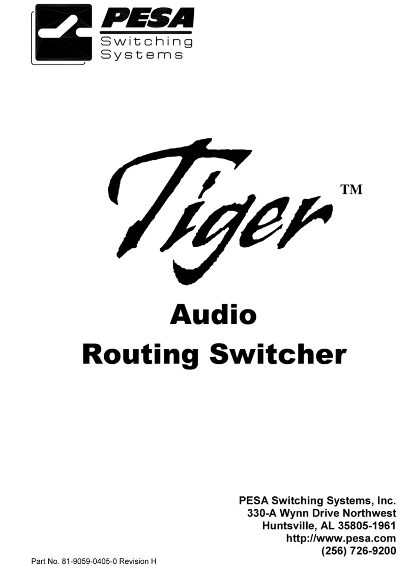 PESA Tiger owner's manual