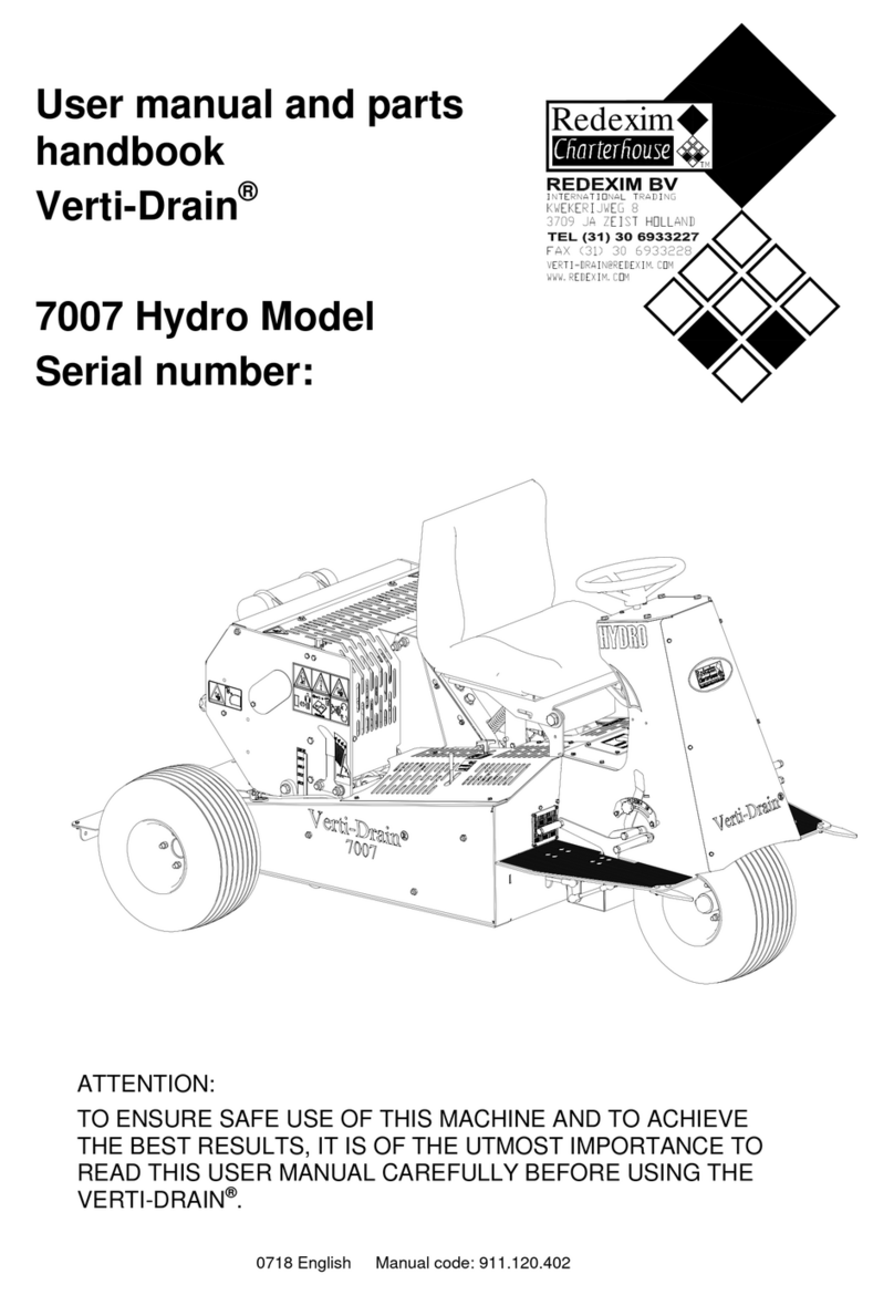 Redexim Verti-Drain 7007 Hydro User manual