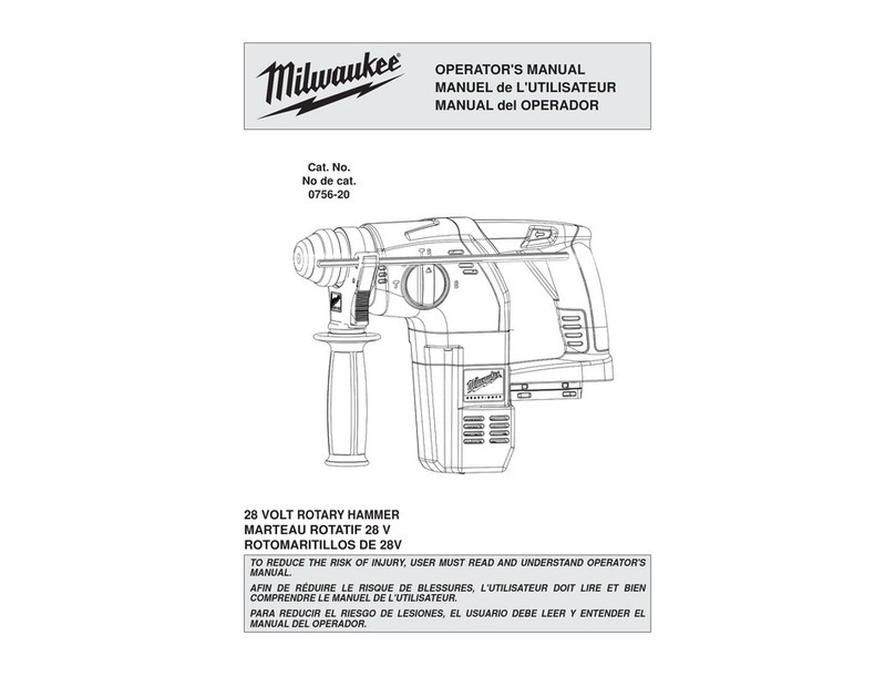 Milwaukee 0756-20 Operator's manual