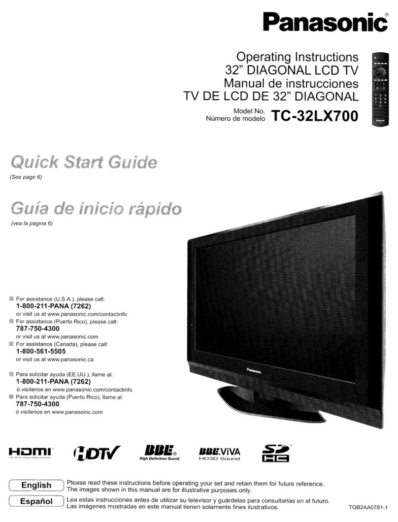 Panasonic Viera TC-32LX700 User manual