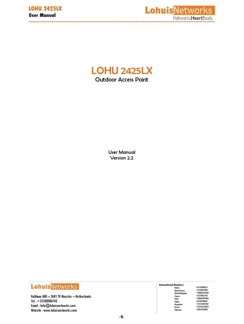 lohuis networks LOHU 2425LX user manual