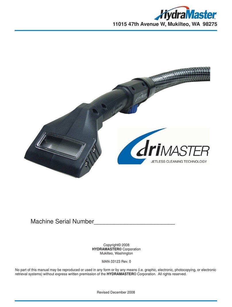 HydraMaster drimaster owner's manual