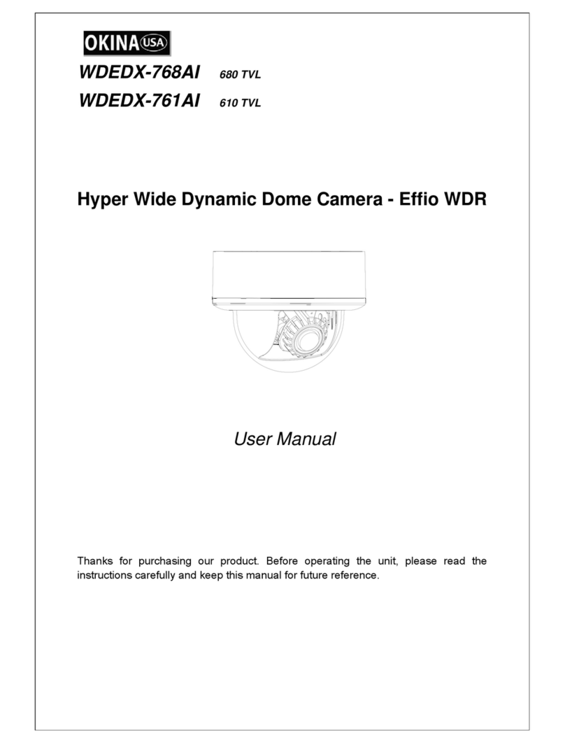 Okina WDEDX-768AI 680 TVL user manual