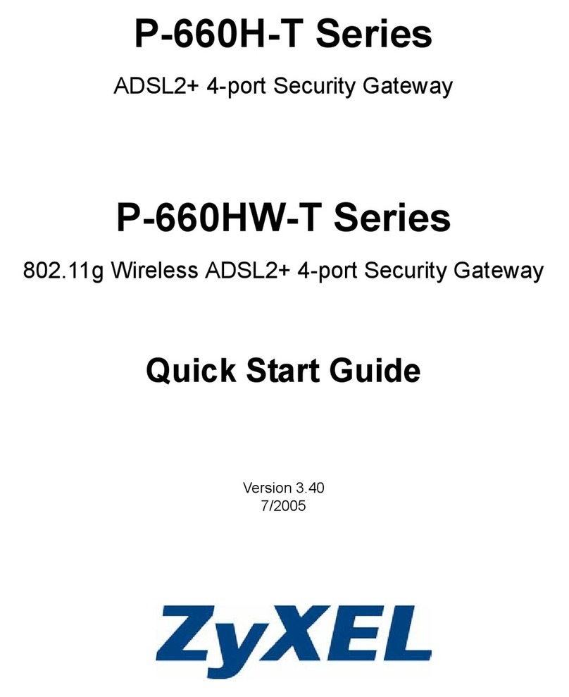 ZyXEL Communications P-660H-T Series User manual ZyXEL Communications P-660H-T Series User manual