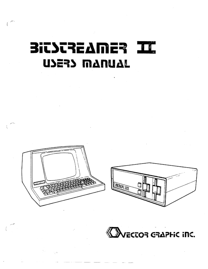 Vector Graphic Bitstreamer II User manual