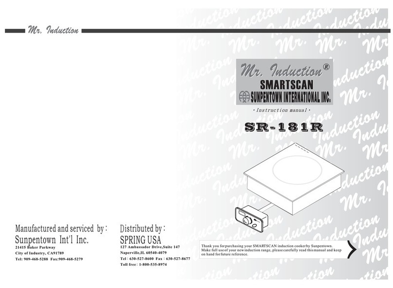 Mr. Induction Smartscan SR-181R instruction manual