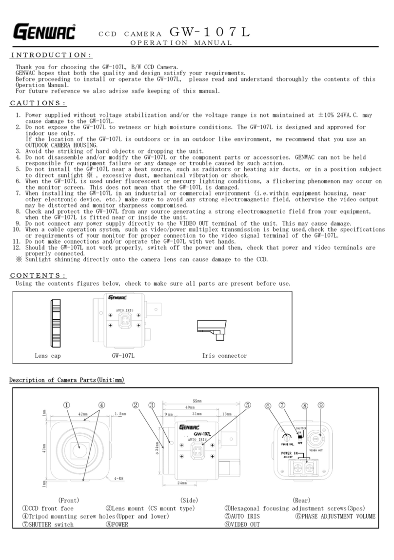 Genwac GW-107L Operation manual