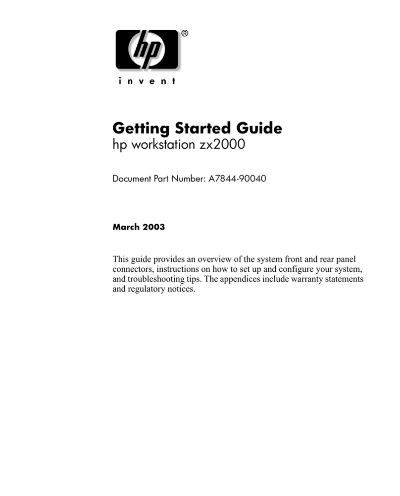 HP ZX2000 User manual