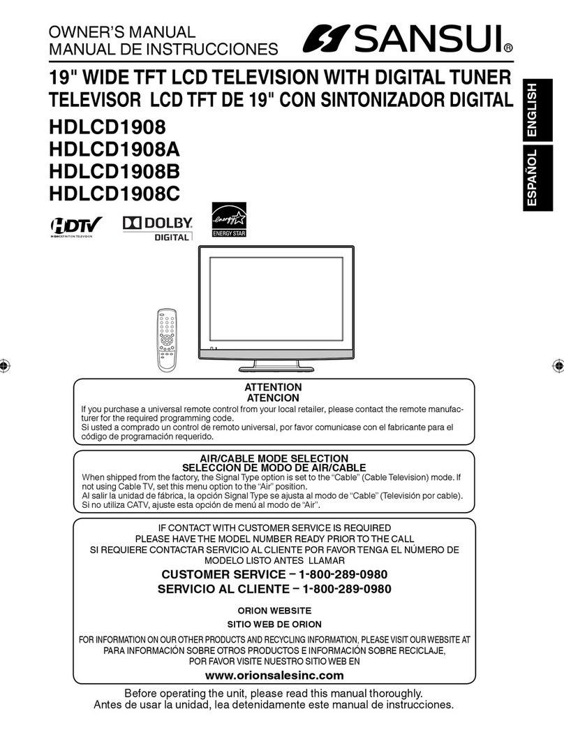 Sansui HDLCD1908 User manual