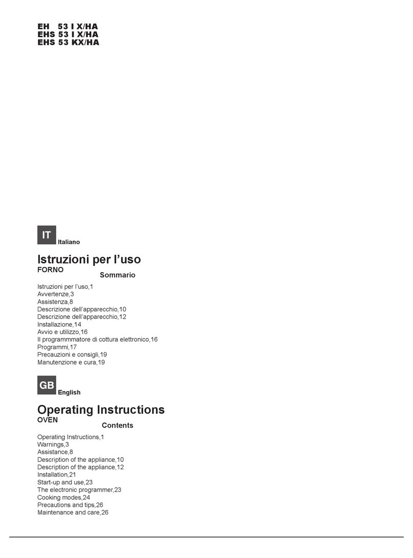 Hotpoint Ariston EH 53 I X/HA User manual