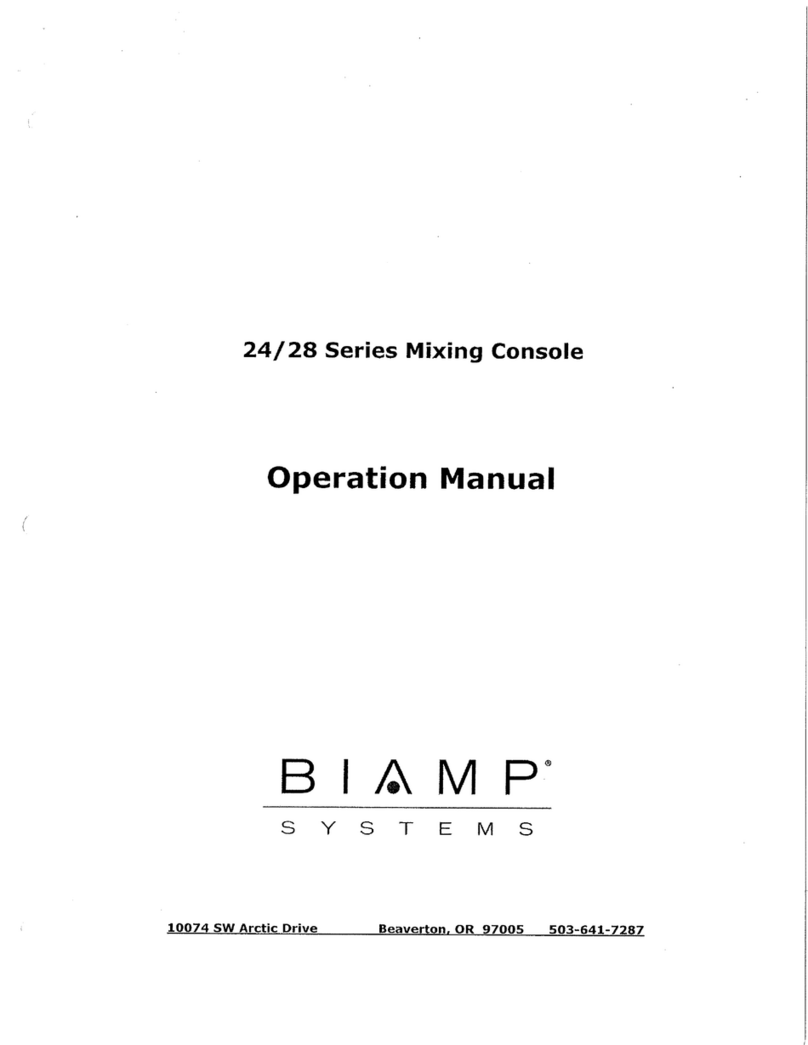 Biamp 24 series Operation manual