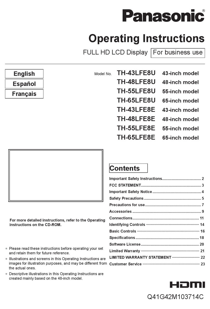 Panasonic TH-43LFE8U User manual
