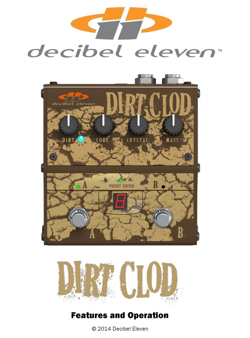 Decibel Eleven Dirt Clod Features and operation