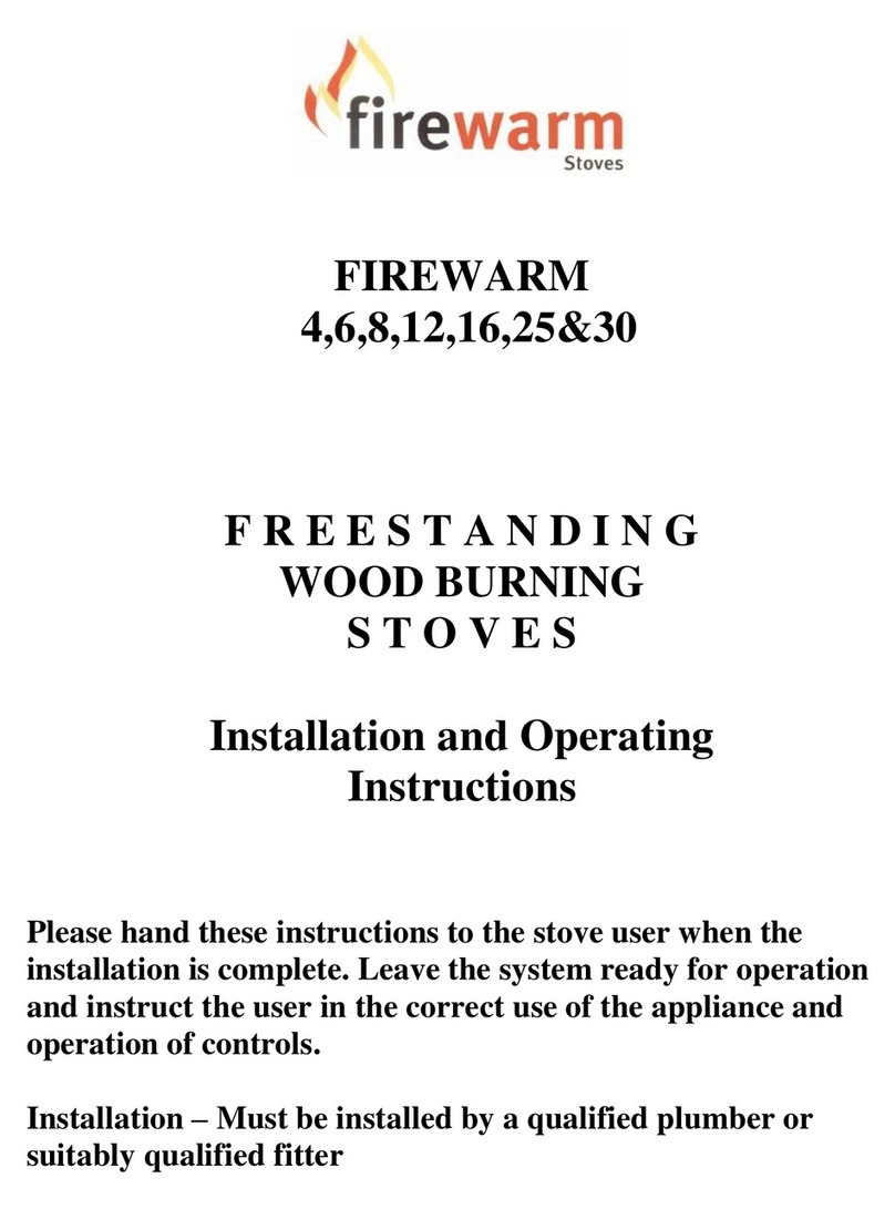 Firewarm stoves FIREWARM 4 Installation and operating instrictions