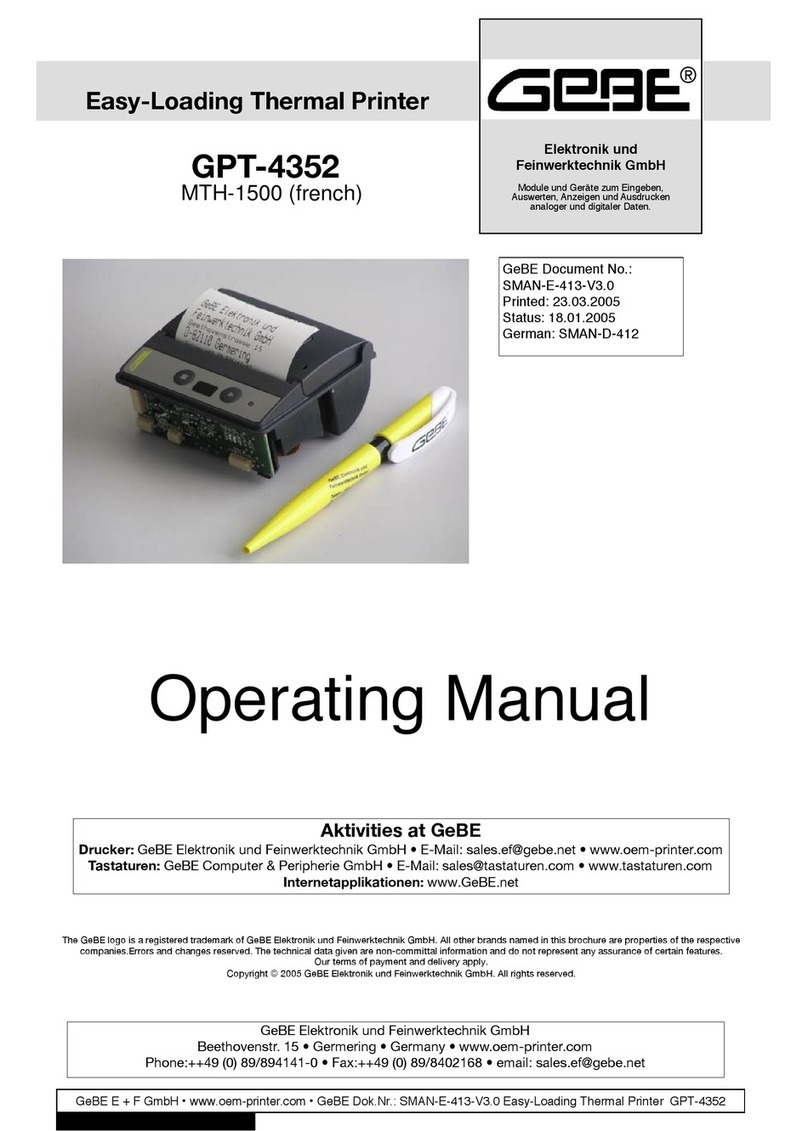 GeBe GPT -4352 User manual