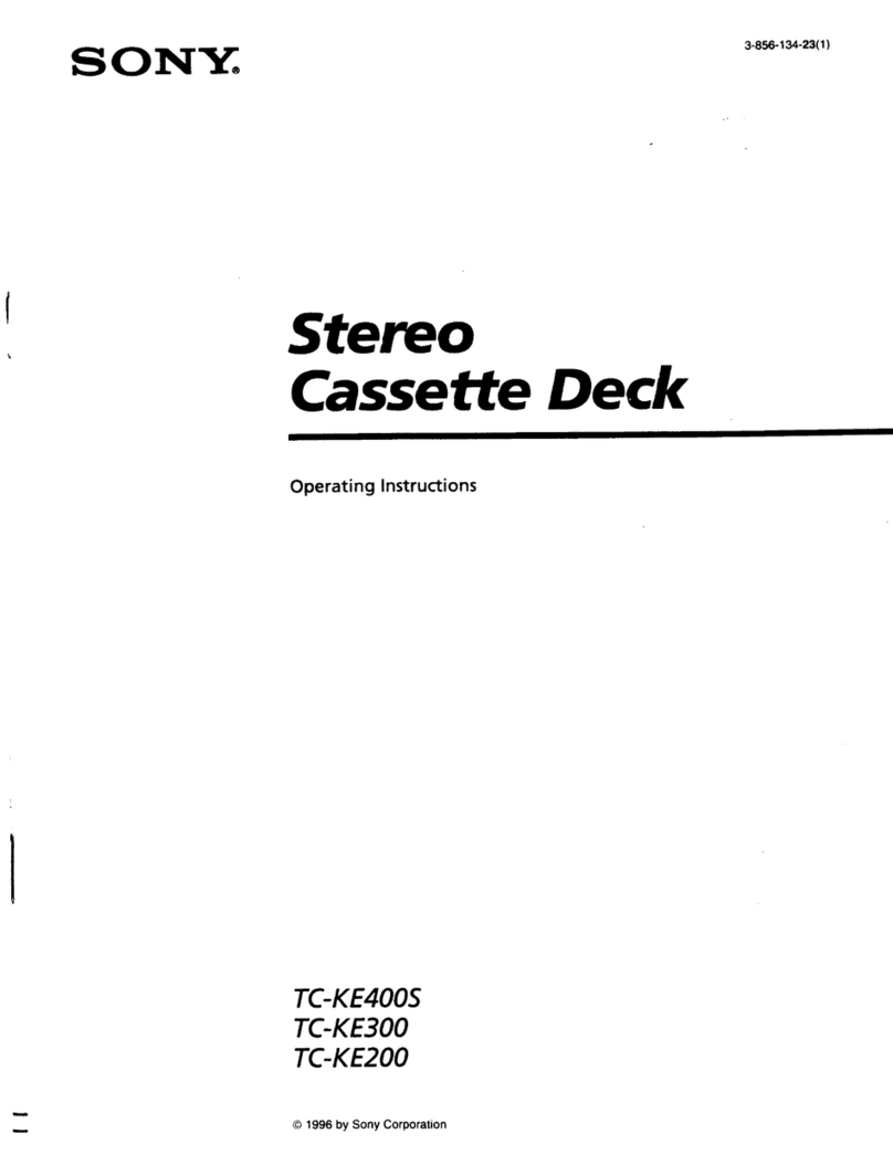 Sony TC-KE400S User manual