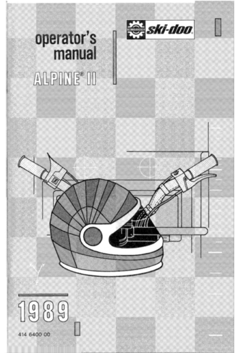 Ski-Doo 1989 Alpine II User manual