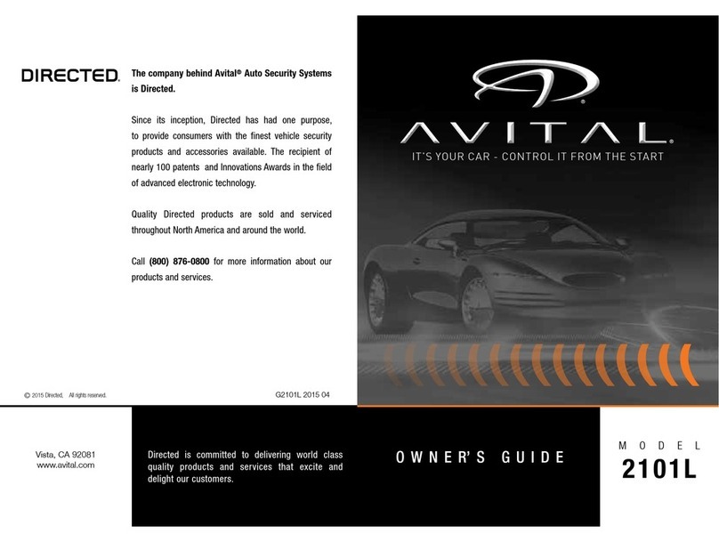 Avital 2101L owner's manual