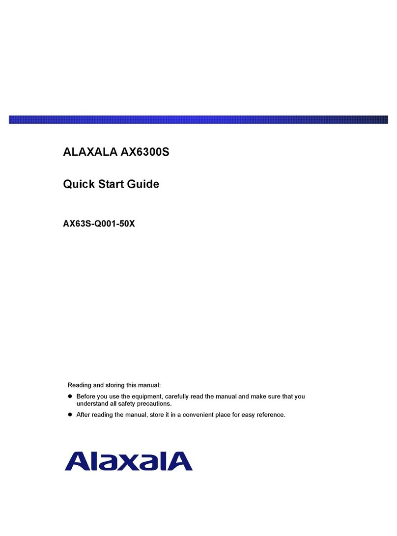 Alaxala AX6300S series User manual