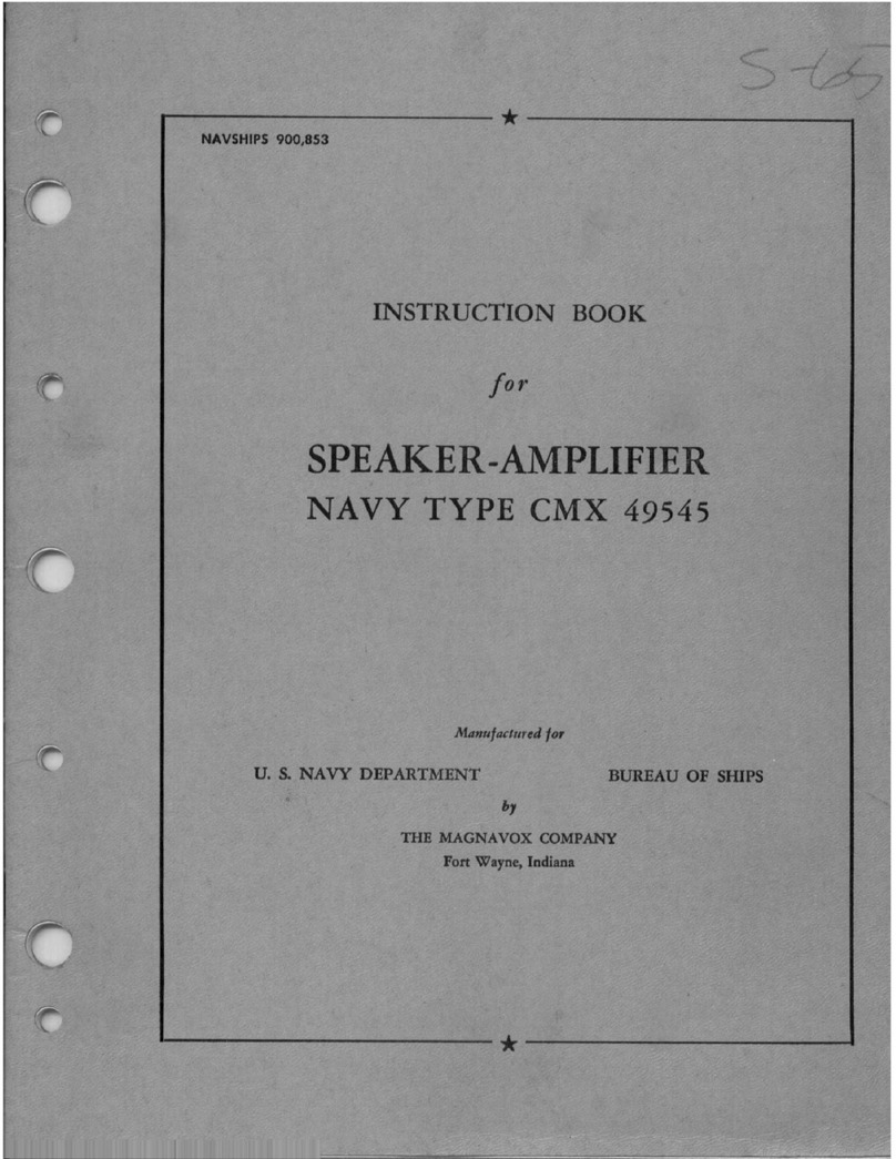Magnavox CMX 49545 Instruction book