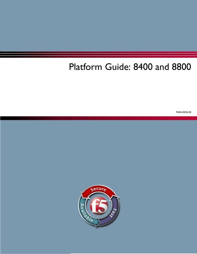 F5 8400 User manual