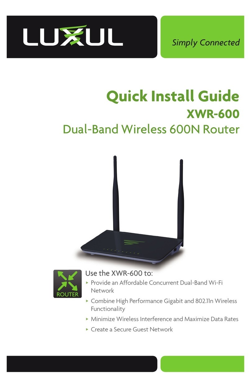 Luxul XWR-600 User manual