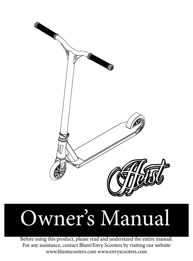 Blunt/Envy Scooters Heist owner's manual