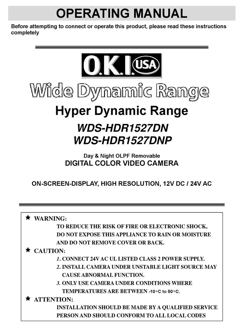 O.K.I. usa WDS-HDR1527DN operating manual