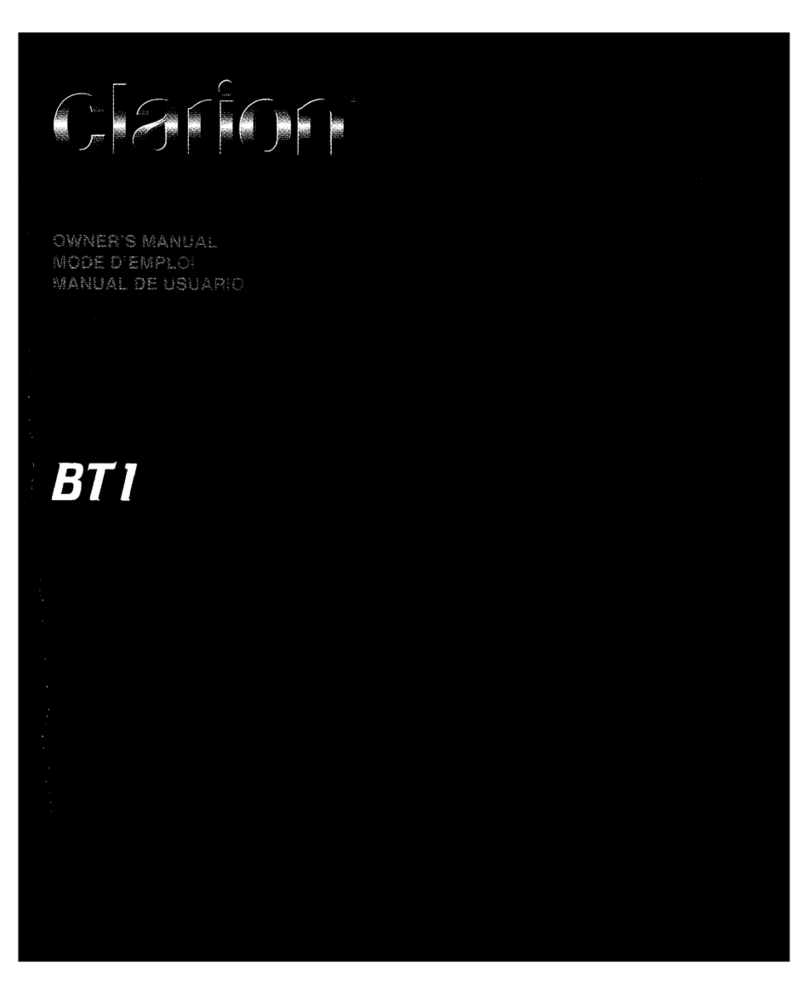 Clarion BT1 User manual