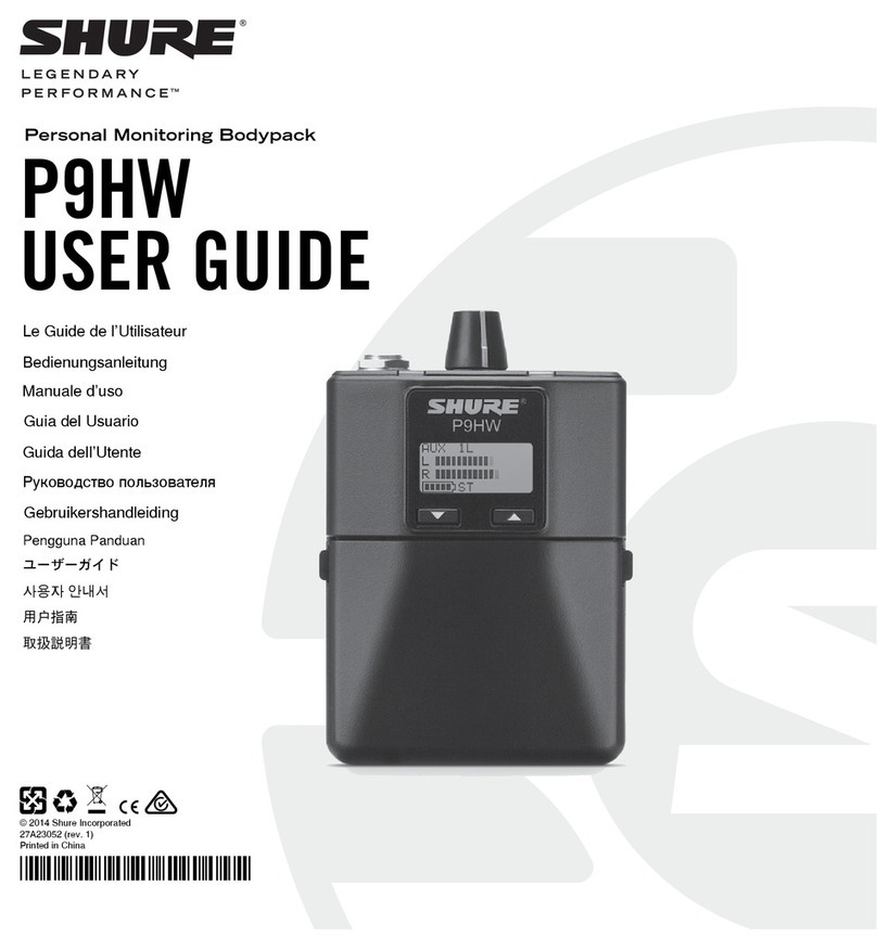 Shure P9HW User manual