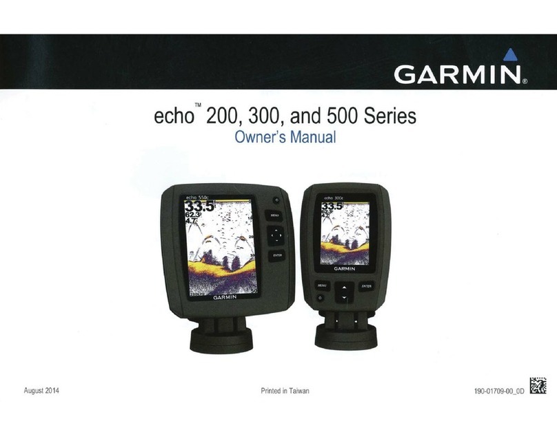 Garmin echo 300 Series owner's manual