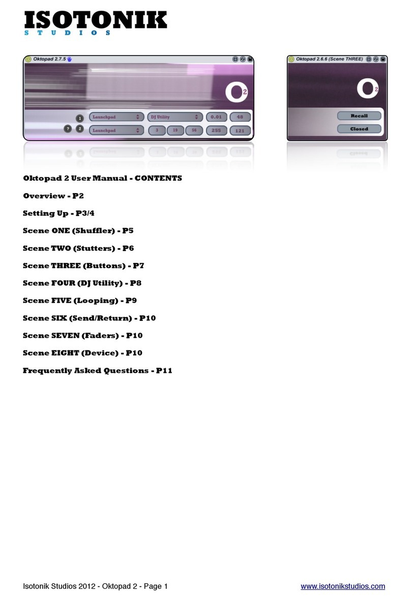 Isotonik Studios Oktopad 2 user manual