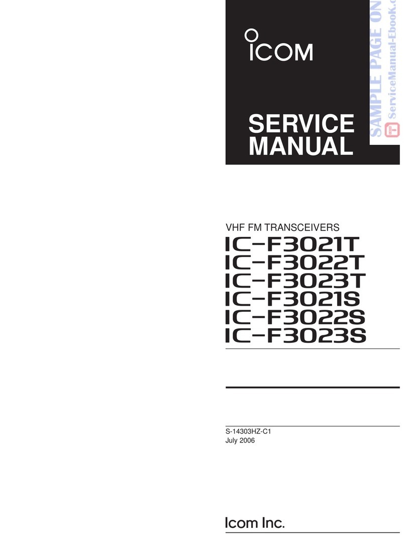 Icom IC-F3021T User manual Icom IC-F3021T User manual