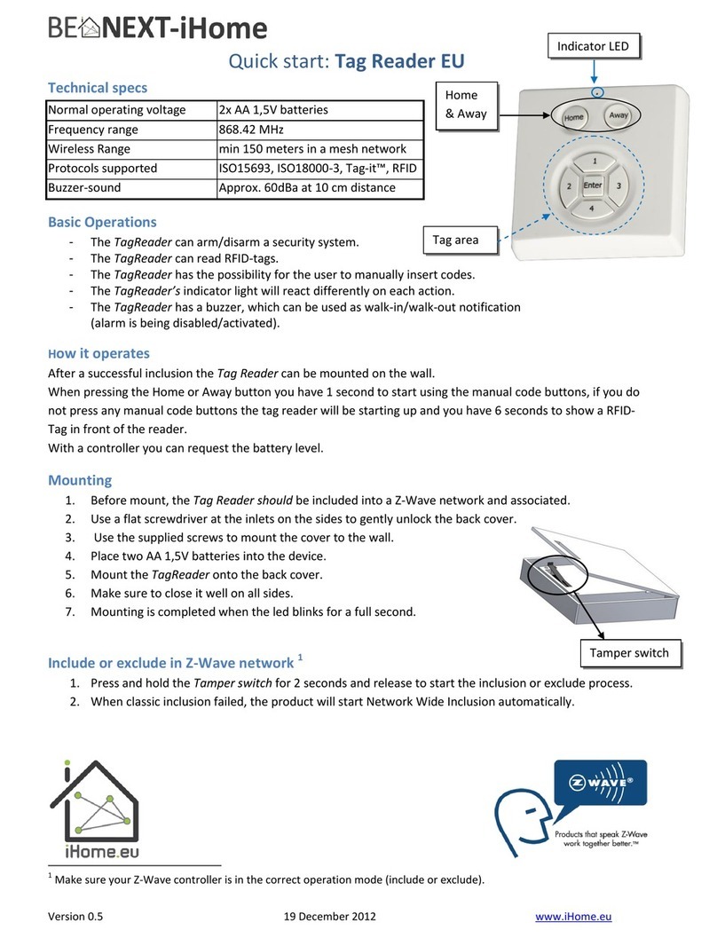 iHome BeNext quick start guide