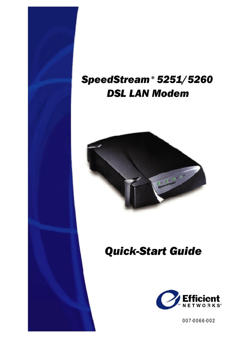 Efficient Networks SpeedStream 5260 quick start guide