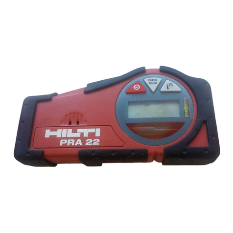 Hilti PRA 22 operating instructions