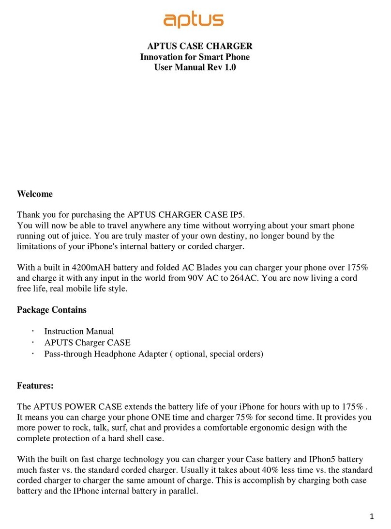 aptus CHARGER CASE IP5 user manual