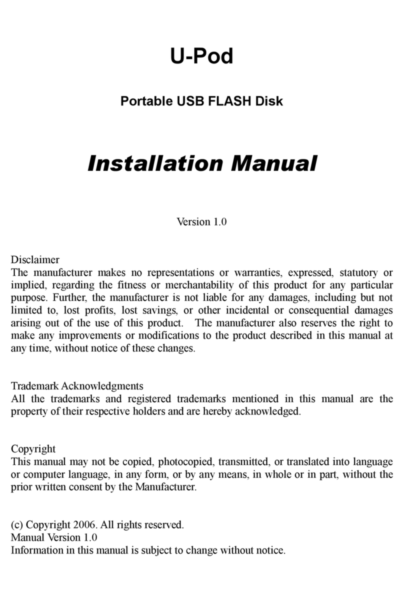 Zoltrix U-Pod installation manual