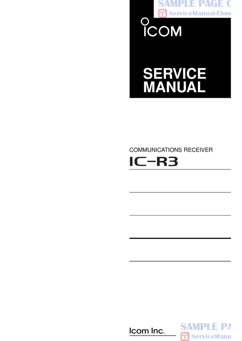 Icom COMMUNICATIONS RECEIVER IC-R3 User manual