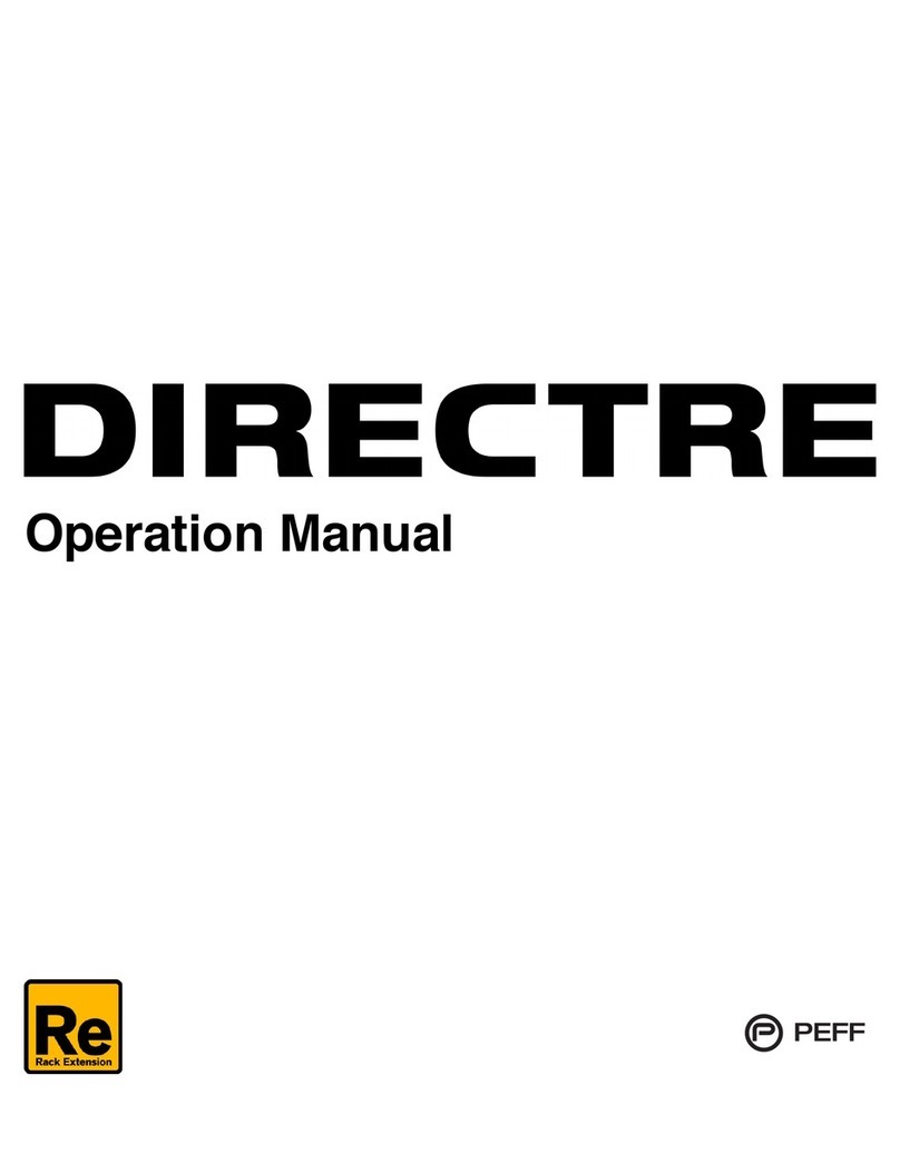 Peff DIRECTRE Operation manual