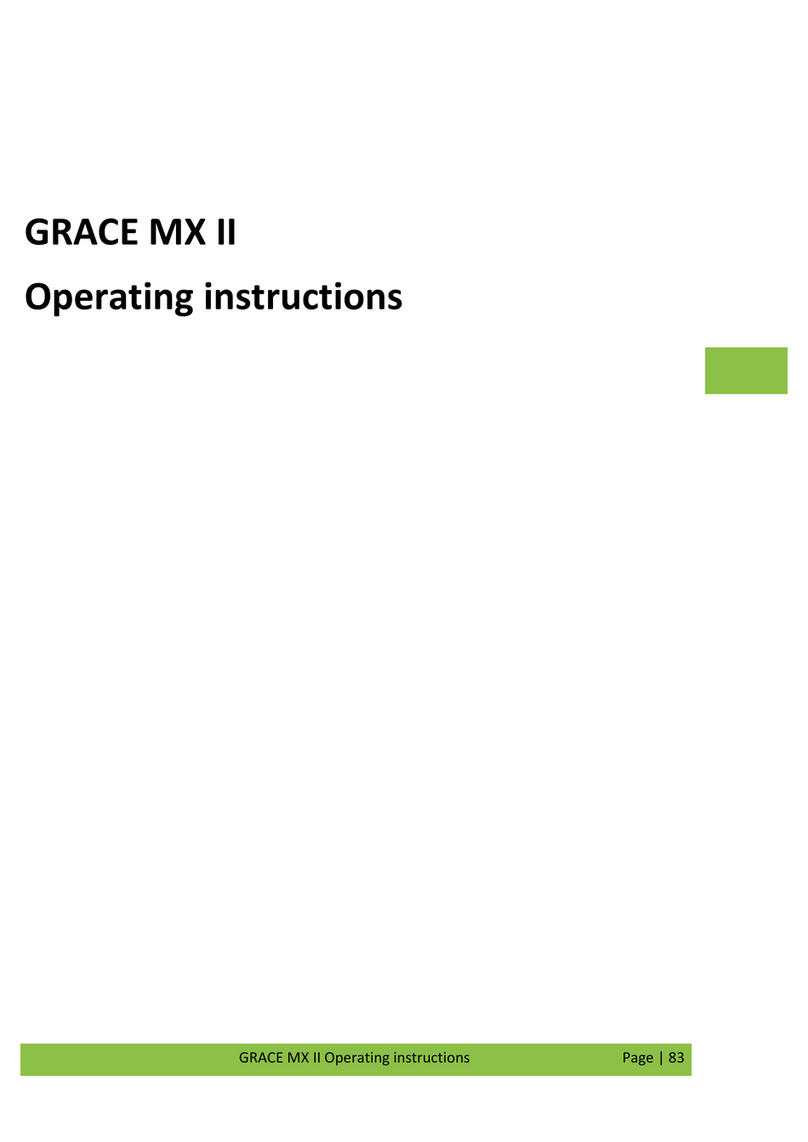 Grace MX II operating instructions