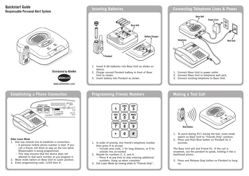 AbleNet Responsable quick start guide