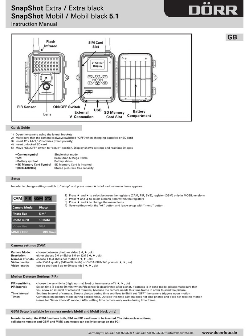 Doerr SnapShot Extra instruction manual