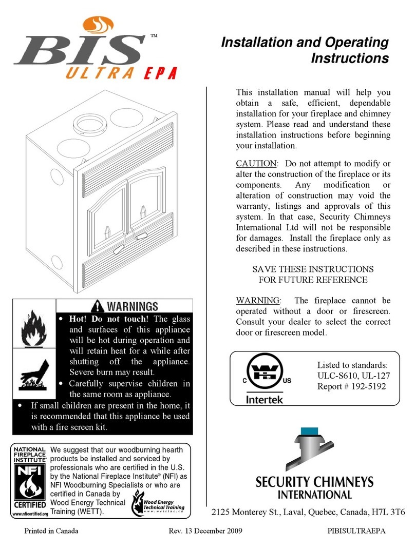 BIS Ultra EPA Installation and operating instructions