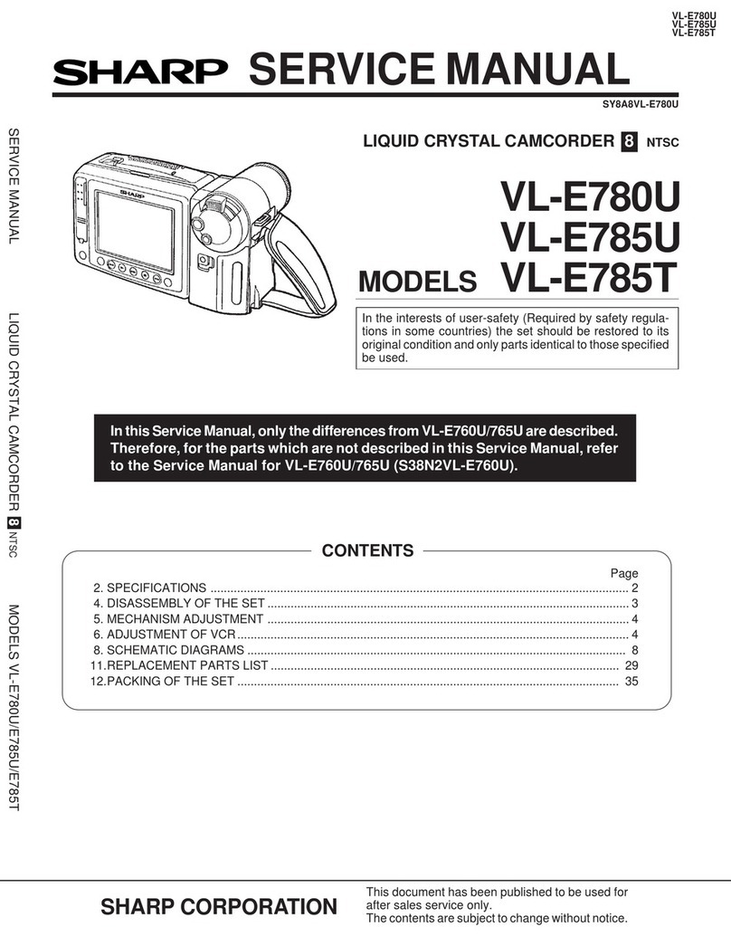Sharp VL-E780U User manual